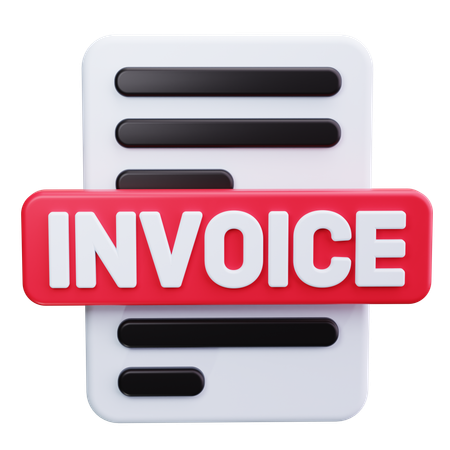 Invoice Receipt  3D Icon