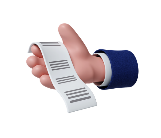 Invoice Receipt  3D Icon
