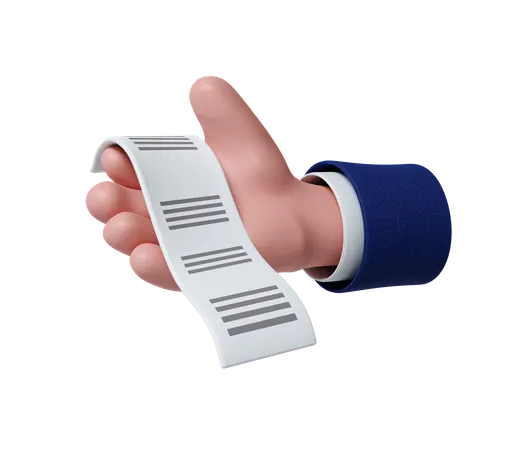 Invoice Receipt  3D Icon