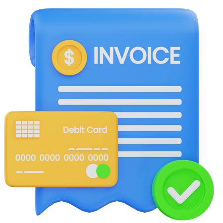 Invoice Receipt  3D Icon