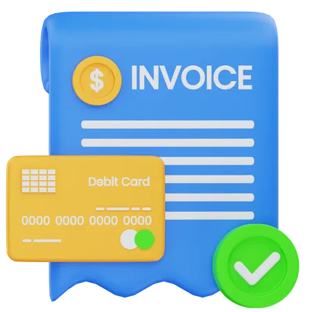 Invoice Receipt  3D Icon