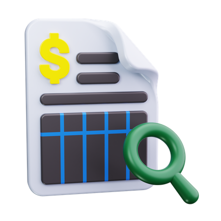 Invoice Receipt  3D Icon