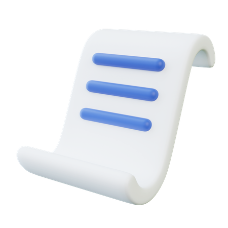 Invoice Receipt  3D Icon