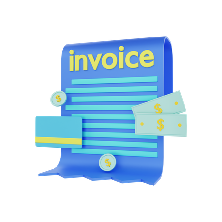 Invoice Receipt  3D Icon