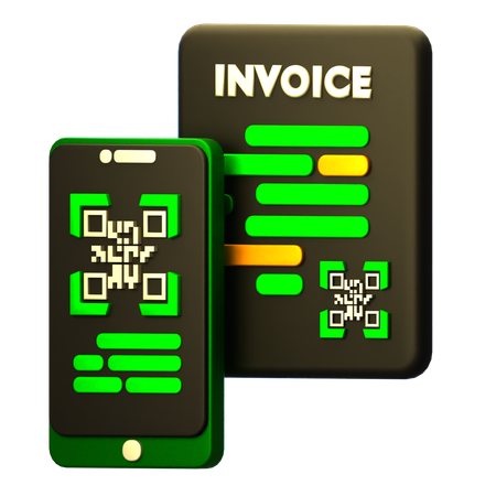 Invoice Scan  3D Icon