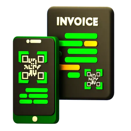 Invoice Scan  3D Icon