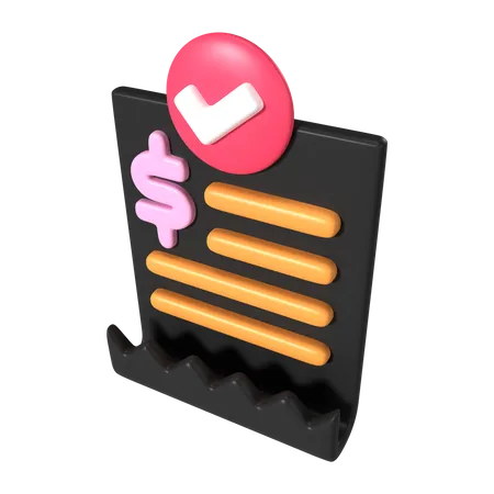 Invoices  3D Icon