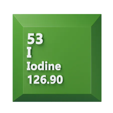 Iode  3D Icon