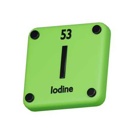 Iodine  3D Icon
