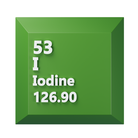 Iodine  3D Icon