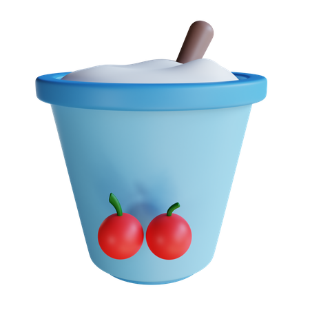 Iogurte  3D Icon