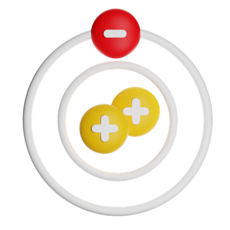Ion positif  3D Icon
