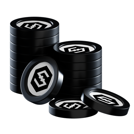 Iost Coin Stacks  3D Icon