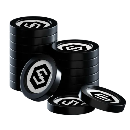 Iost Coin Stacks  3D Icon