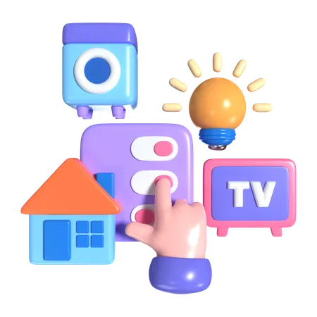 This Is IOT 3 D Render Illustration Icon It Comes As A High Resolution PNG File Isolated On A Transparent Background The Available 3 D Model File Formats Include BLEND OBJ FBX And GLTF 3D Icon