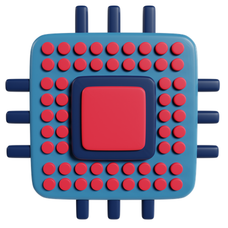 Iot And Smart Microprocessor Technology  3D Icon