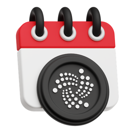 Iota calendar  3D Icon