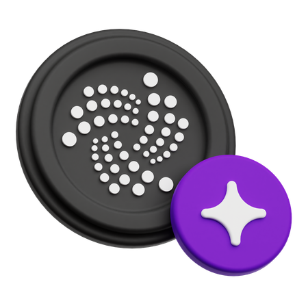 Iota Coin  3D Icon