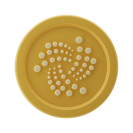 Iota Coin  3D Illustration