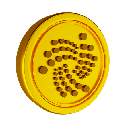 Iota Crypto Coin  3D Icon