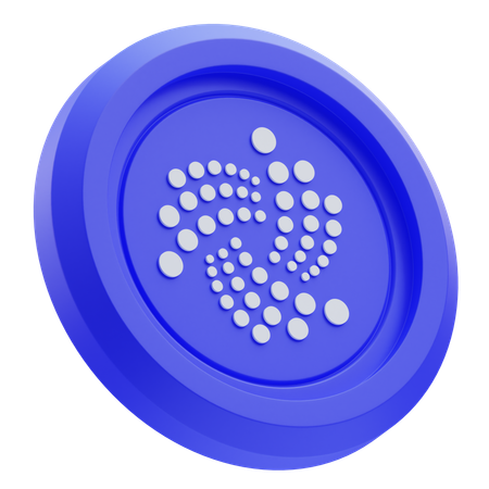 IOTA Crypto Logo  3D Icon