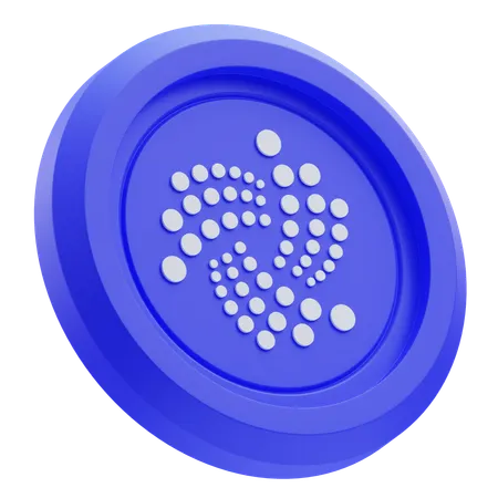 IOTA Crypto Logo  3D Icon