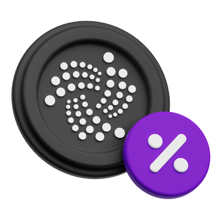 Iota Discount  3D Icon