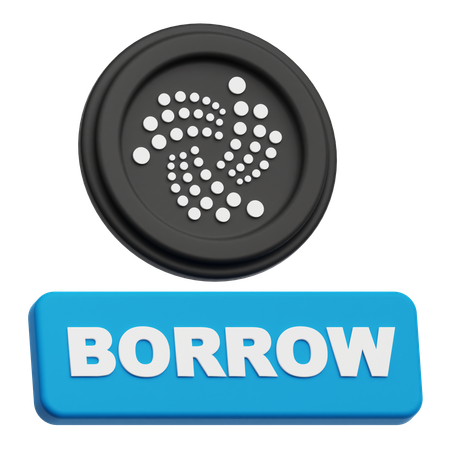 Iota emprestado  3D Icon