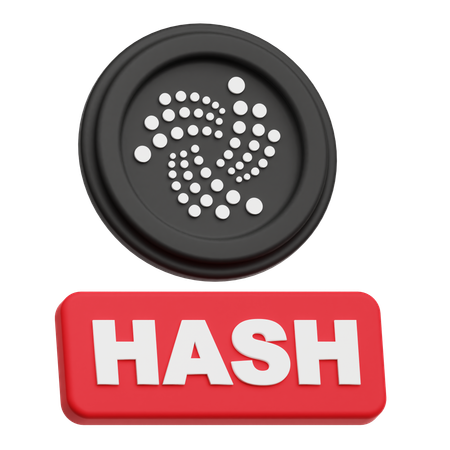 Iota Hash  3D Icon