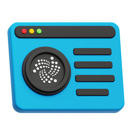 Iota Website  3D Icon