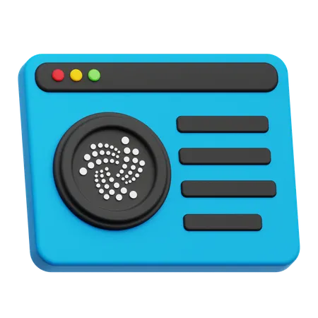 Iota Website  3D Icon