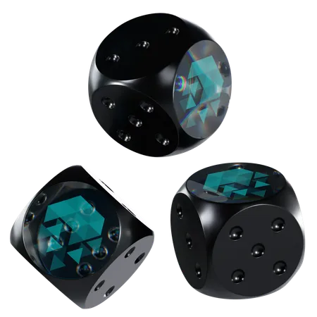 Iotx Glass Dice Crypto  3D Icon