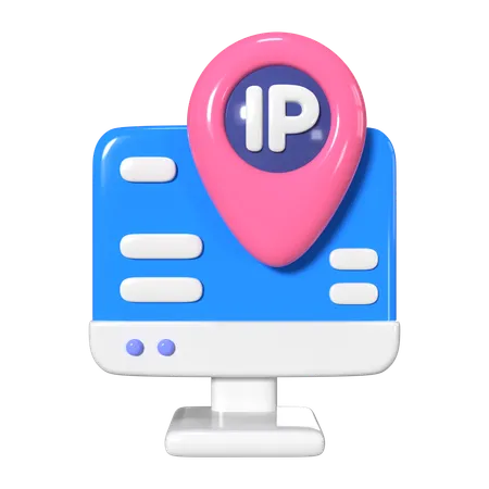 This Is IP Address 3 D Render Illustration Icon It Comes As A High Resolution PNG File Isolated On A Transparent Background The Available 3 D Model File Formats Include BLEND OBJ FBX And GLTF 3D Icon