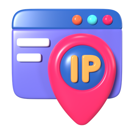 IP Address  3D Icon