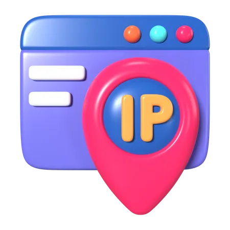 IP Address  3D Icon