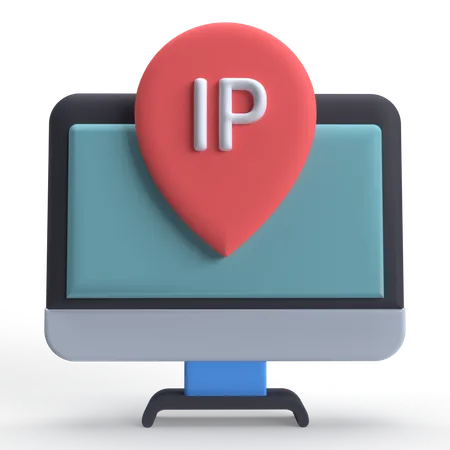 IP Address  3D Icon