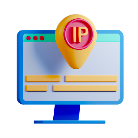 Ip Address  3D Icon