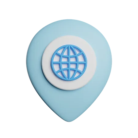IP Adress Network Location 3D Icon