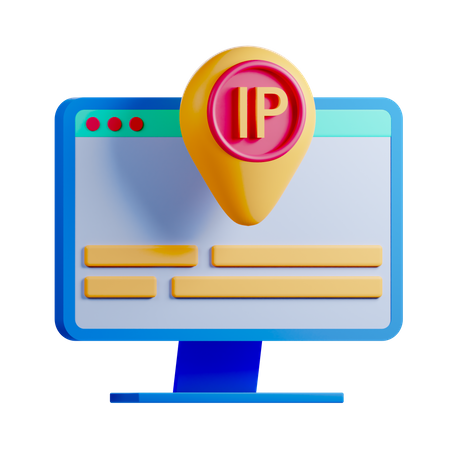 IP Adresse  3D Icon