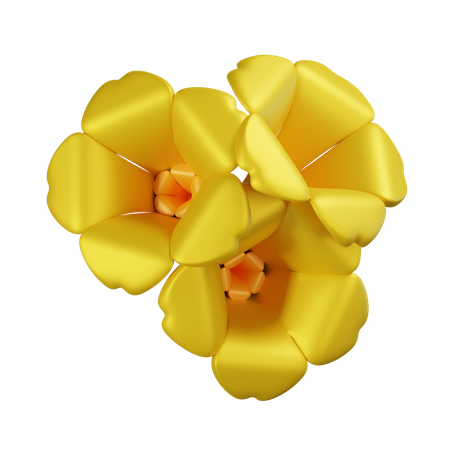 Flor ipê  3D Illustration