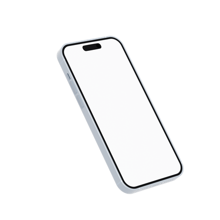 IPhone ブルー  3D Icon