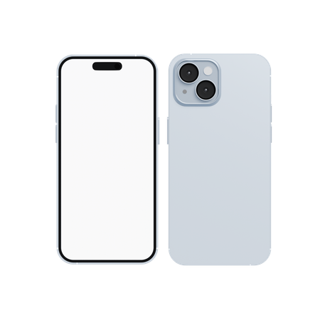 Iphone Blue  3D Icon