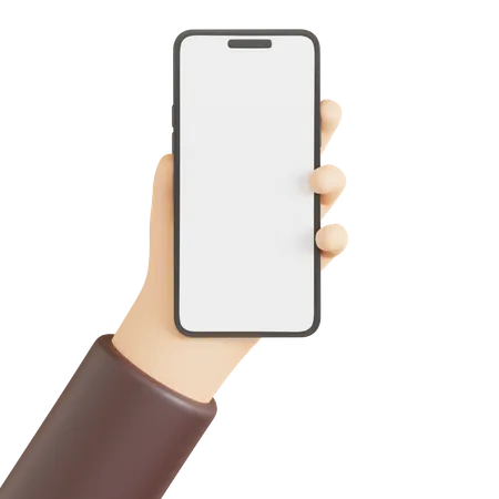 Mão segurando o iphone  3D Icon