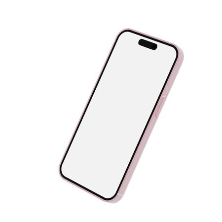 Iphone Pink  3D Icon