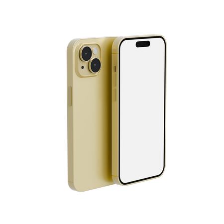 Iphone Yellow  3D Icon