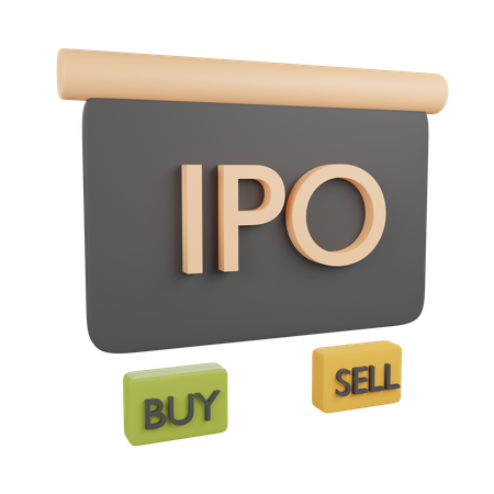 IPO  3D Icon