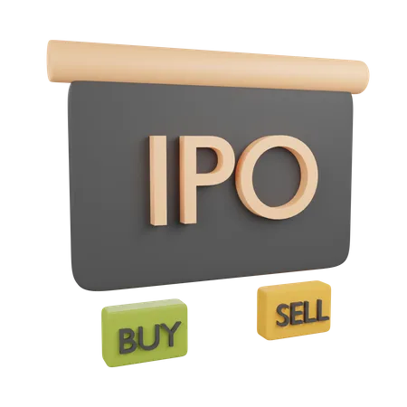 IPO  3D Icon