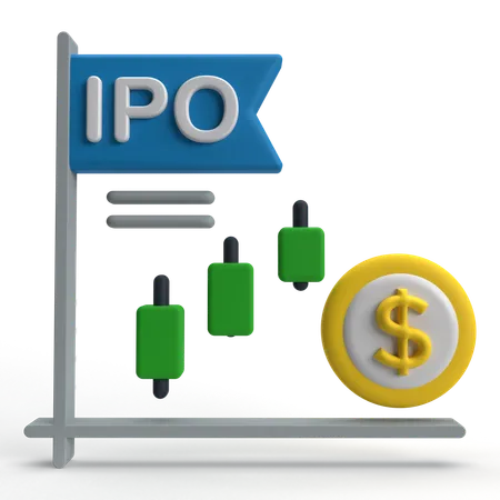 IPO  3D Icon