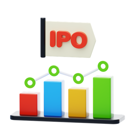 IPO (Börsengang)  3D Icon