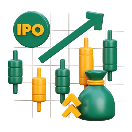 Crescimento do IPO  3D Icon